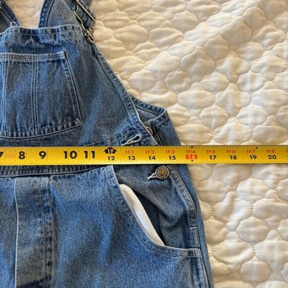 L.L. Bean Vintage Kid's Denim Bib Overalls Size M - Picture 6 of 7